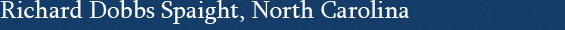 Richard Dobbs Spaight, North Carolina